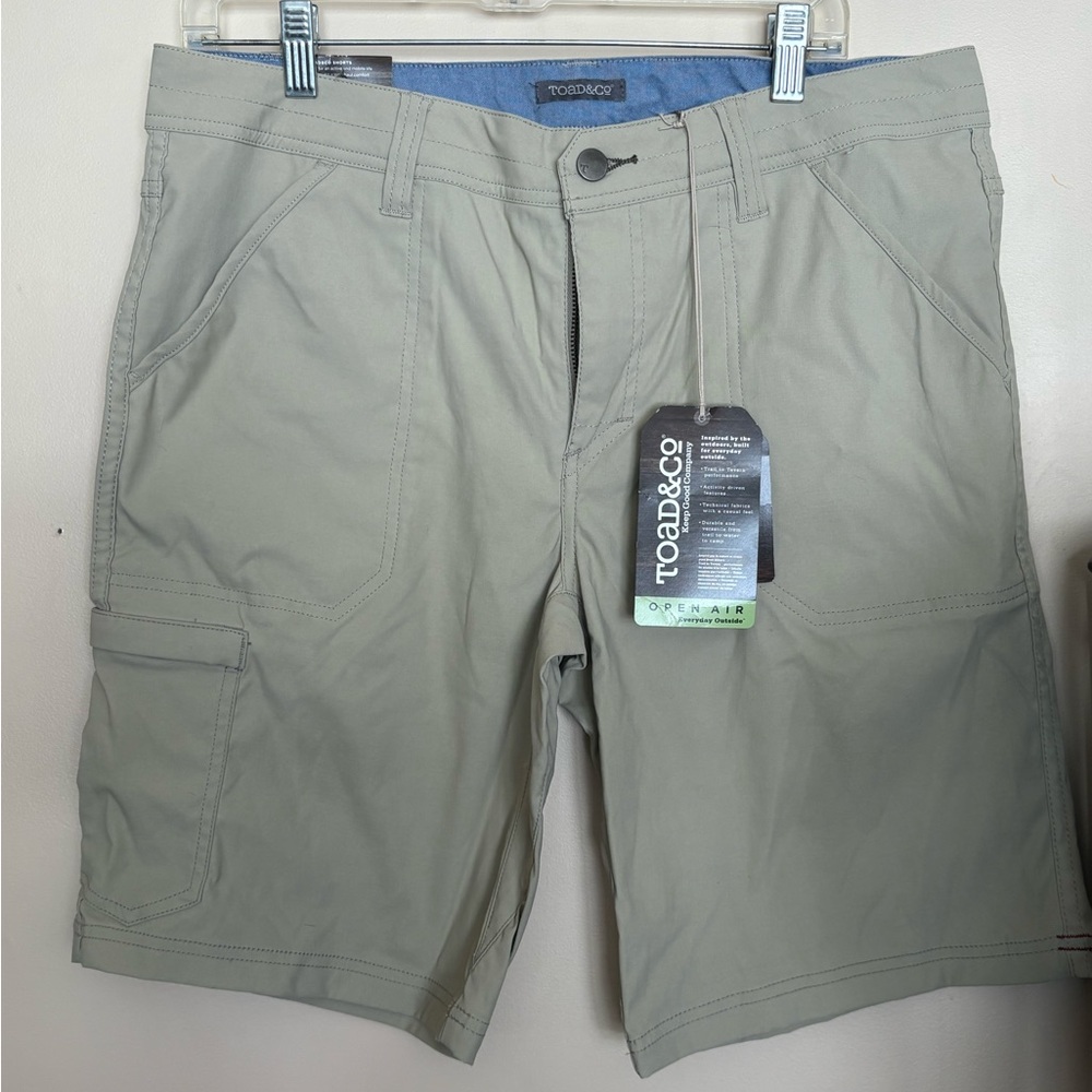 NWT Toad&Co Men's Barrow Buckskin cargo shorts Size 33